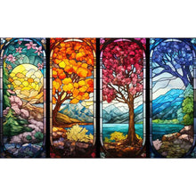 Load image into Gallery viewer, AB Diamond Painting - Full Square - Four seasons of spring, summer, autumn and winter (65*40CM)