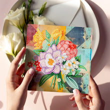 Load image into Gallery viewer, 12Pcs Animal Flower Diamond Painting Greeting Card Arts Crafts Gift for Birthday
