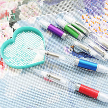 Load image into Gallery viewer, 5D LED Diamond Painting Pen with Light Comfort Grip Faster Drilling Pen (Purple)