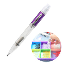 Load image into Gallery viewer, 5D LED Diamond Painting Pen with Light Comfort Grip Faster Drilling Pen (Purple)