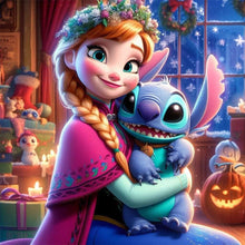 Load image into Gallery viewer, Diamond Painting - Full Round - disney stitch (30*30CM)