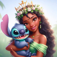 Load image into Gallery viewer, Diamond Painting - Full Round - disney stitch (30*30CM)