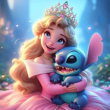 Load image into Gallery viewer, Diamond Painting - Full Round - disney stitch (30*30CM)
