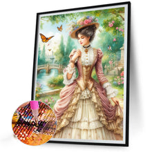 Load image into Gallery viewer, Diamond Painting - Full Round - garden girl (40*50CM)