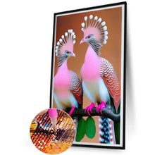 Load image into Gallery viewer, Diamond Painting - Full Round - crowned pigeon (30*50CM)