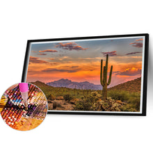 Load image into Gallery viewer, Diamond Painting - Full Round - Sunset over Sonoran Desert cactus near Phoenix, Arizona (45*30CM)