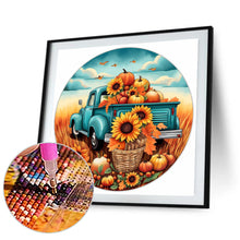 Load image into Gallery viewer, Diamond Painting - Full Round - Round brand sunflower classic car (30*30CM)