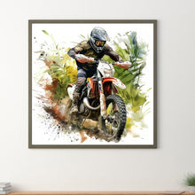 Load image into Gallery viewer, Diamond Painting - Full Round - motorcycle boy (40*40CM)