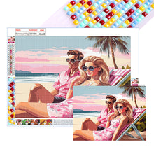 Load image into Gallery viewer, Diamond Painting - Full Square - Pink men and women (40*30CM)