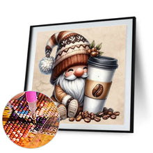 Load image into Gallery viewer, Diamond Painting - Full Round - coffee gnome (30*30CM)