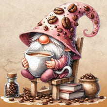 Load image into Gallery viewer, Diamond Painting - Full Round - coffee gnome (30*30CM)