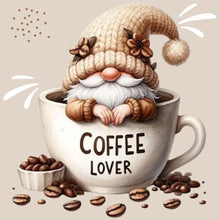 Load image into Gallery viewer, Diamond Painting - Full Round - coffee gnome (30*30CM)