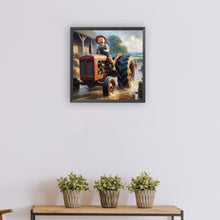 Load image into Gallery viewer, Diamond Painting - Full Round - farm kid (30*30CM)