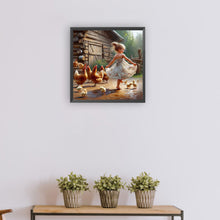 Load image into Gallery viewer, Diamond Painting - Full Round - farm kid (30*30CM)