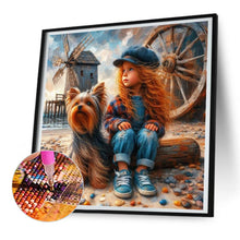 Load image into Gallery viewer, Diamond Painting - Full Round - farm kid (30*30CM)