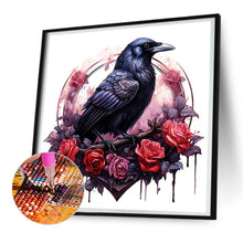 Load image into Gallery viewer, Diamond Painting - Full Round - Rose and Mysterious Crow (30*30CM)