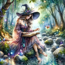 Load image into Gallery viewer, Diamond Painting - Full Round - miko who studies (50*50CM)