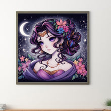 Load image into Gallery viewer, Diamond Painting - Full Round - purple hair princess (50*50CM)