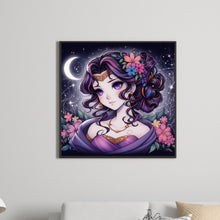 Load image into Gallery viewer, Diamond Painting - Full Round - purple hair princess (50*50CM)