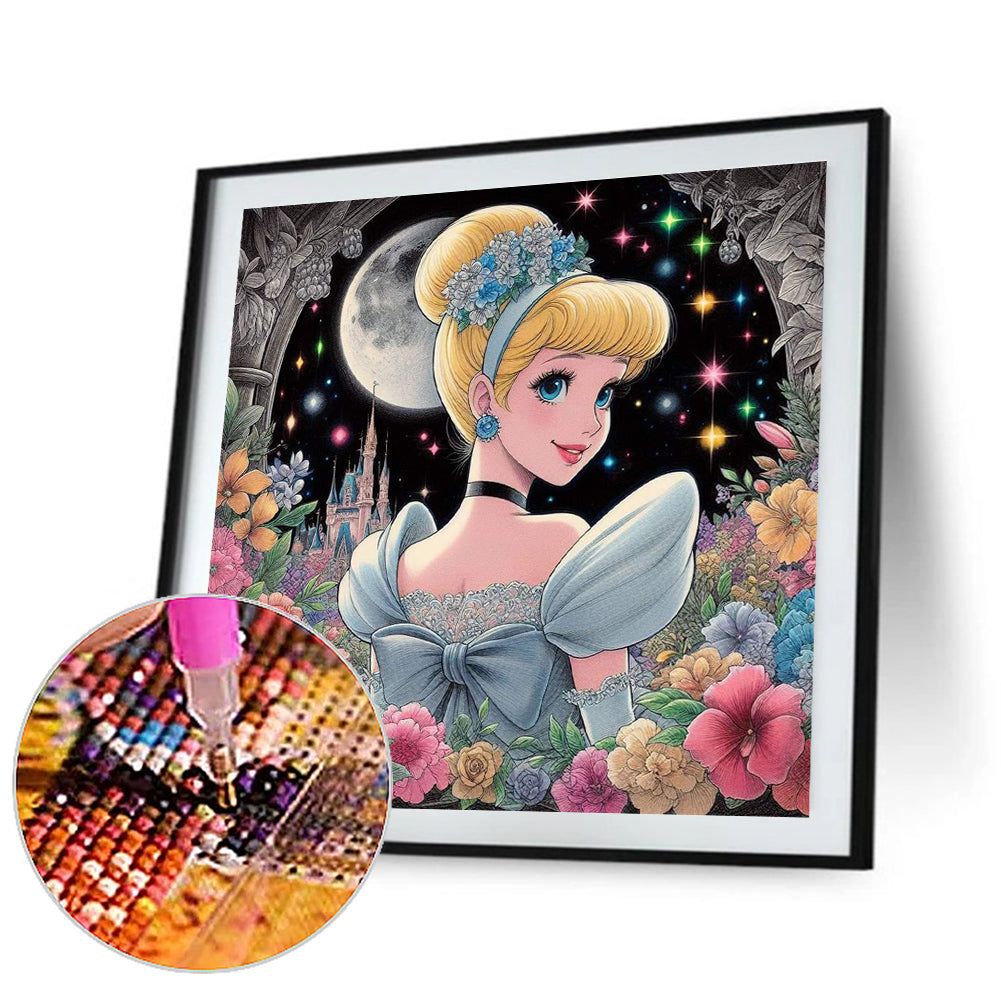 Diamond Painting - Full Round - princess ariel (50*50CM)