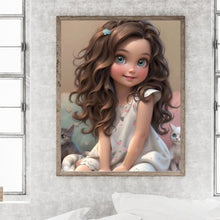 Load image into Gallery viewer, Diamond Painting - Full Round - girl (40*50CM)