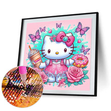 Load image into Gallery viewer, Diamond Painting - Full Round - Cute Hello Kitty (30*30CM)