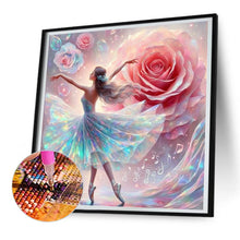 Load image into Gallery viewer, Diamond Painting - Full Round - Girl with butterfly skirt (30*30CM)