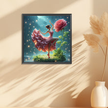Load image into Gallery viewer, Diamond Painting - Full Round - Girl with butterfly skirt (30*30CM)