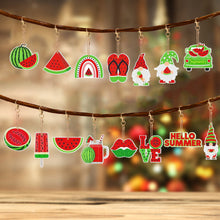 Load image into Gallery viewer, 15Pcs Double Sided Watermelon Diamond Painting Keychain for Birthday Party Decor