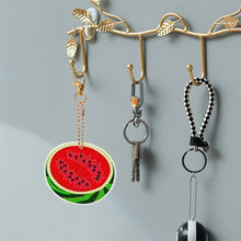 Load image into Gallery viewer, 15Pcs Double Sided Watermelon Diamond Painting Keychain for Birthday Party Decor