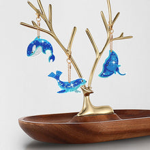 Load image into Gallery viewer, 12Pcs Double Sided Marine Life Diamond Painting Art Keychain Pendant DIY Crafts