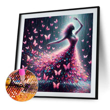 Load image into Gallery viewer, Diamond Painting - Full Square - pink butterfly dance (30*30CM)