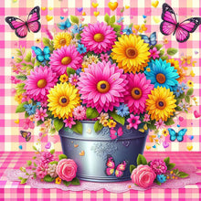 Load image into Gallery viewer, Diamond Painting - Full Square - pink flowers (30*30CM)