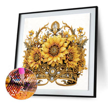 Load image into Gallery viewer, Diamond Painting - Partial Special Shaped - crown sunflower (35*35CM)