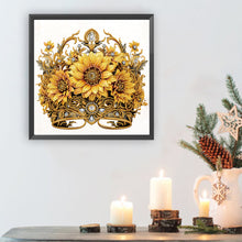 Load image into Gallery viewer, Diamond Painting - Partial Special Shaped - crown sunflower (35*35CM)