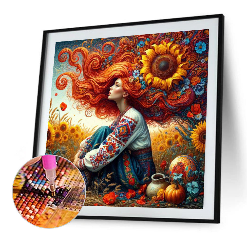 Diamond Painting - Full Square - midsummer sunflower (40*40CM)