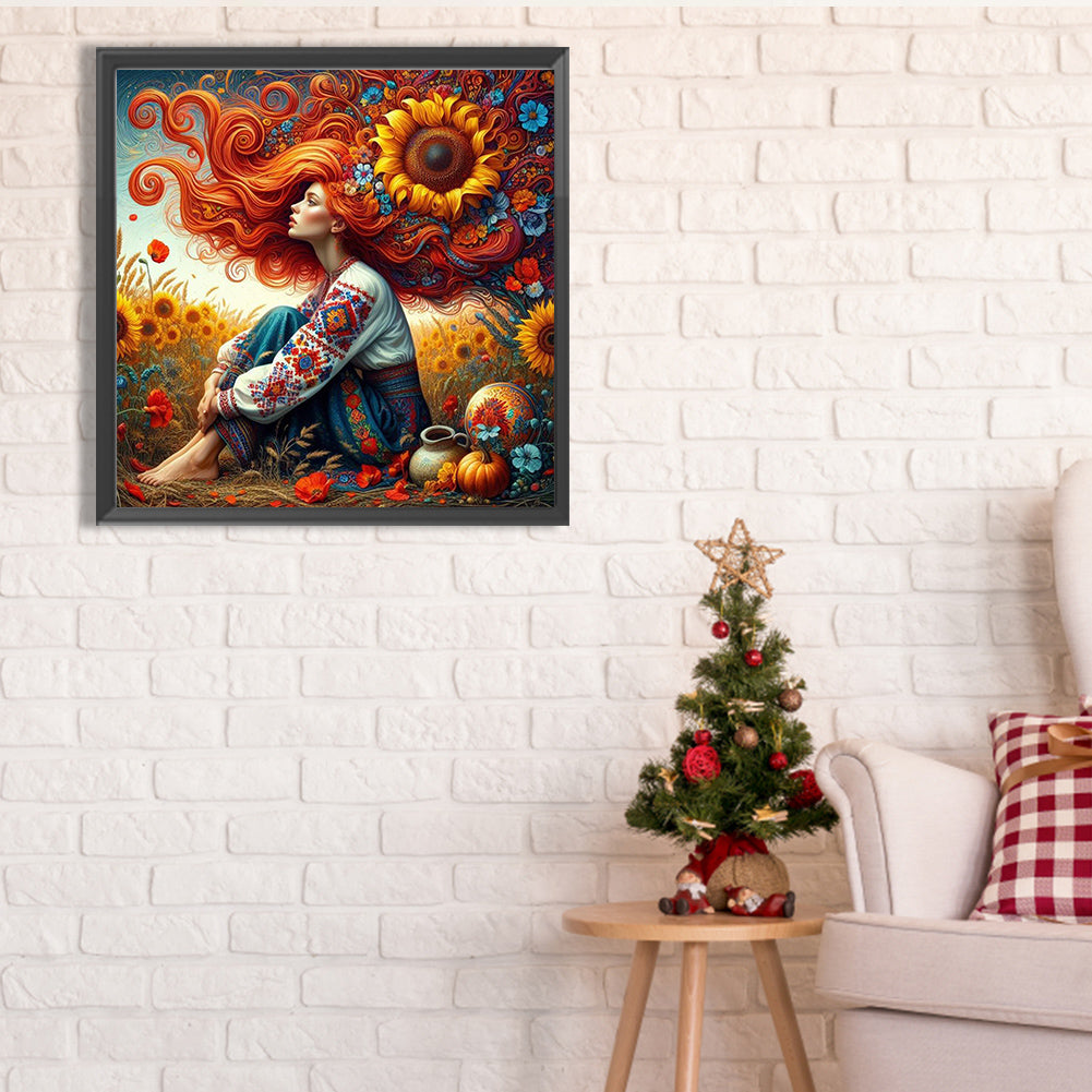 Diamond Painting - Full Square - midsummer sunflower (40*40CM)