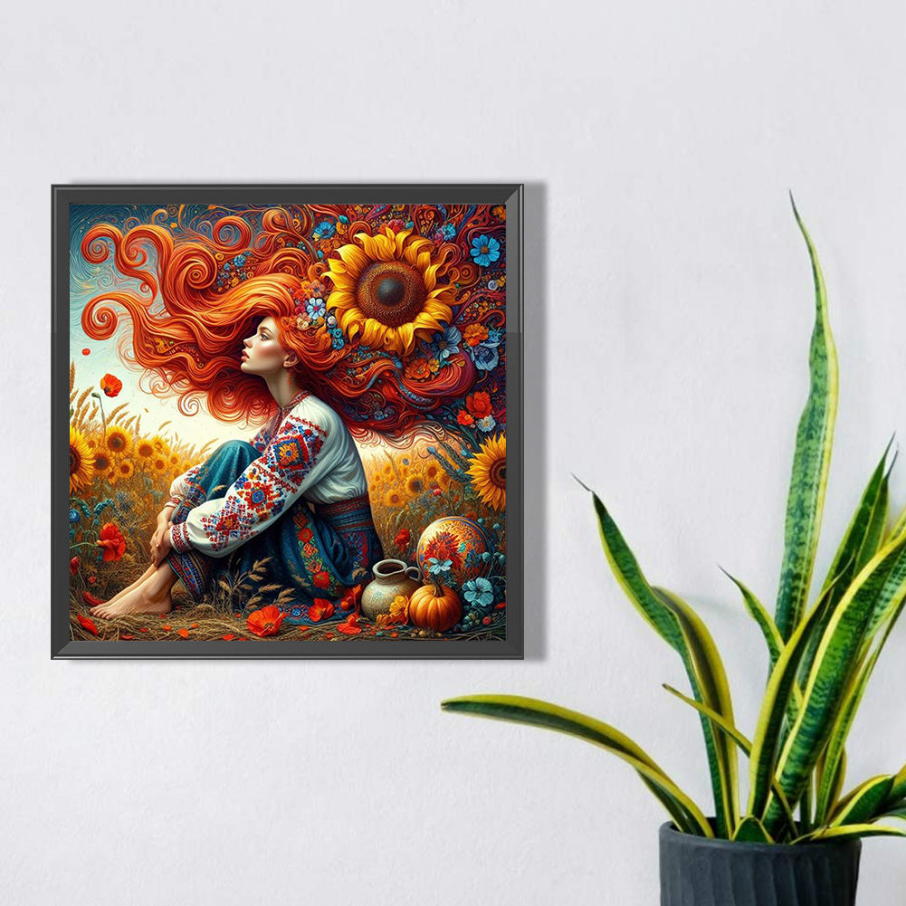 Diamond Painting - Full Square - midsummer sunflower (40*40CM)
