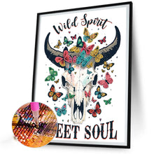 Load image into Gallery viewer, Diamond Painting - Partial Special Shaped - Art bull head (30*40CM)