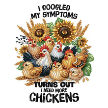 Load image into Gallery viewer, Diamond Painting - Partial Special Shaped - Rooster calligraphy and painting (30*40CM)