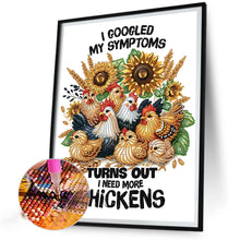 Load image into Gallery viewer, Diamond Painting - Partial Special Shaped - Rooster calligraphy and painting (30*40CM)