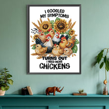 Load image into Gallery viewer, Diamond Painting - Partial Special Shaped - Rooster calligraphy and painting (30*40CM)