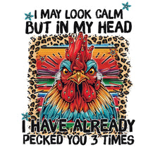 Load image into Gallery viewer, Diamond Painting - Partial Special Shaped - Rooster calligraphy and painting (30*40CM)