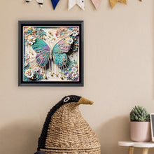 Load image into Gallery viewer, Diamond Painting - Partial Special Shaped - Butterfly (30*30CM)