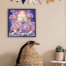 Load image into Gallery viewer, Diamond Painting - Partial Special Shaped - Candle (30*30CM)