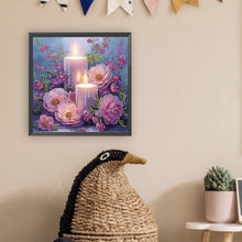 Load image into Gallery viewer, Diamond Painting - Partial Special Shaped - Candle (30*30CM)