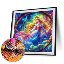 Load image into Gallery viewer, Diamond Painting - Full Square - Glass Art Grid Disney Princess-Princess Belle (40*40CM)