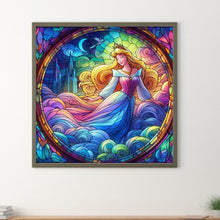 Load image into Gallery viewer, Diamond Painting - Full Square - Glass Art Grid Disney Princess-Princess Belle (40*40CM)