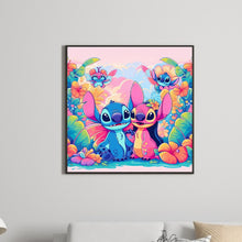Load image into Gallery viewer, Diamond Painting - Full Round - blue pink stitch (30*30CM)