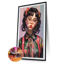 Load image into Gallery viewer, Diamond Painting - Full Round - vintage jewelry girl (40*60CM)